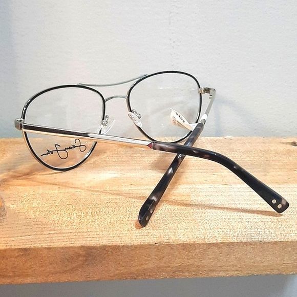 NEW Sean John Silver Metal Eyeglass Frame, Rx'able, unisex, glasses, Aviator - Picture 3 of 6